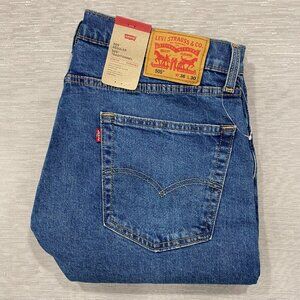 Levis 505 Jeans Mens 36 x 30 Straight Leg Regular Fit Medium Wash Denim Pants